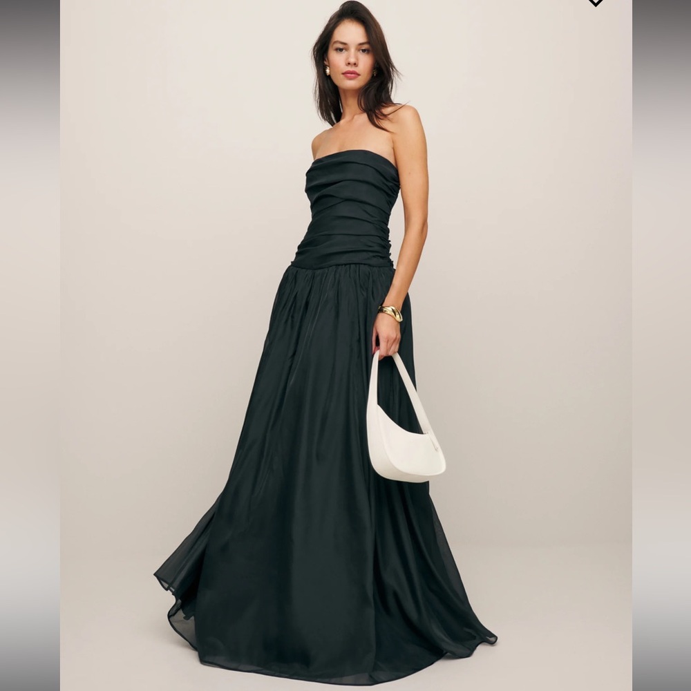 Reformation Iben Dress - Black - size 0